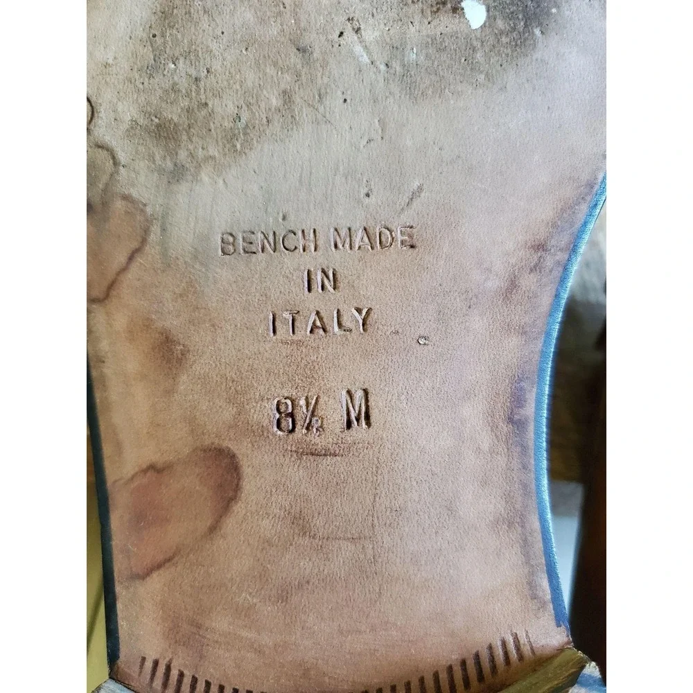 Fieramosca & Co 2001 Shoes Mens 8.5 Brown Leather‎ Slip On Dress Loafers Italy